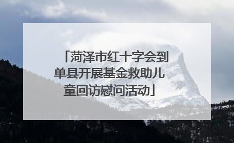 菏泽市红十字会到单县开展基金救助儿童回访慰问活动